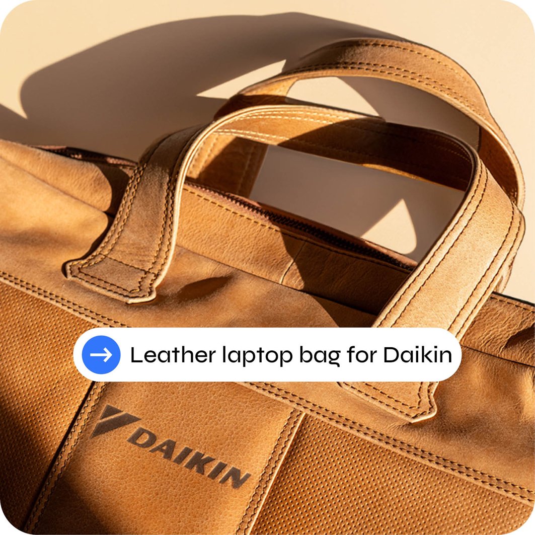 Platform Setup_Daikin Leather Bag